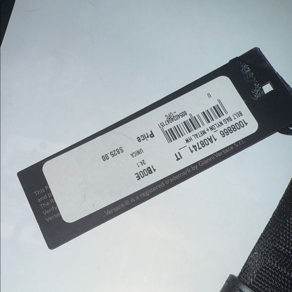 Versace Black Bum Bag with Medusa Accent belt bag NWT 24 hour deal $399 offer - Picture 4 of 7